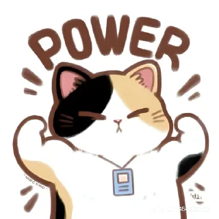 💪 emoji Meow Meow @Melius_Major Telegram sticker 19 of 79