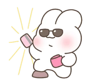 ⭐ emoji Creampuff Bunny Shuya! @deazzle Telegram sticker 21 of 24
