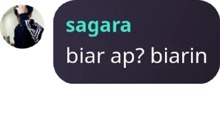 Sticker from typing sagara