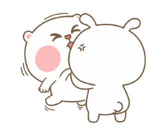 😠 emoji @stickers_gifs_store cute couple pack 😍❤️ — @stckrRobot Telegram sticker 1 of 24