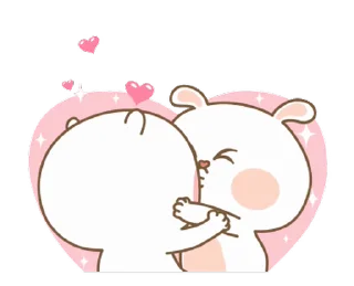 😍 emoji @stickers_gifs_store cute couple pack 😍❤️ — @stckrRobot Telegram sticker 23 of 24