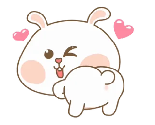 🍑 emoji @stickers_gifs_store cute couple pack 😍❤️ — @stckrRobot Telegram sticker 8 of 24