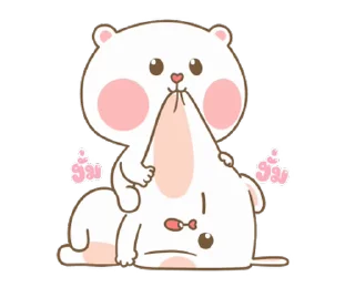 ⭐ emoji @stickers_gifs_store cute couple pack 😍❤️ — @stckrRobot Telegram sticker 5 of 24