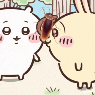 ⭐ emoji chiikawa eat food Telegram sticker 3 of 16