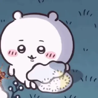 ⭐ emoji chiikawa eat food Telegram sticker 7 of 16