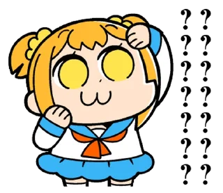 ⭐ emoji ポプテピピック９ @moe_sticker_bot Telegram sticker 2 of 40