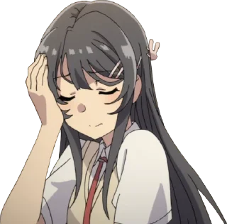 🤦‍♀️ emoji @Notzerotwoo Vol.sakurajima_queen Telegram sticker 16 of 119