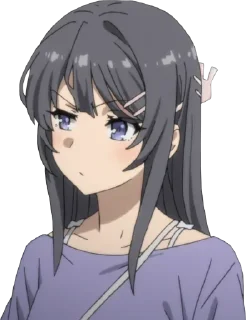 🤨 emoji @Notzerotwoo Vol.sakurajima_queen Telegram sticker 15 of 119