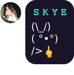 🖕 emoji 𝚂𝙺𝚈𝙴's pack Telegram sticker 17 of 120