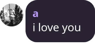 Sticker from for you, love