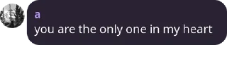 Sticker from for you, love