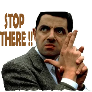 Sticker from Mr. Bean