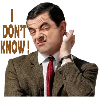 Sticker from Mr. Bean