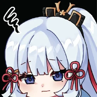 😓 emoji Chibi Genshin Telegram sticker 20 of 31