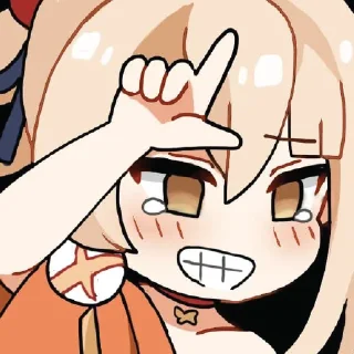 😜 emoji Chibi Genshin Telegram sticker 11 of 31