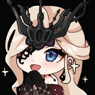 😄 emoji Chibi Genshin Telegram sticker 17 of 31