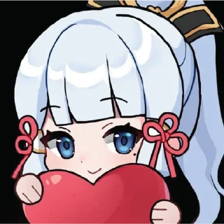 ❤️ emoji Chibi Genshin Telegram sticker 21 of 31