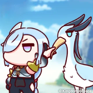 Sticker from Genshin Chibi [@KingdomInPeace]