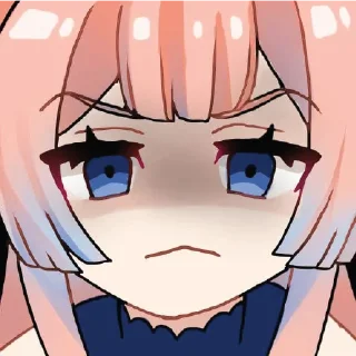 😫 emoji Chibi Genshin Telegram sticker 6 of 31