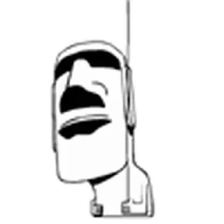 💤 emoji ᯽ The MOAI ᯽│@laddukadabba2│@stickermaze ᯽ Telegram sticker 11 of 29