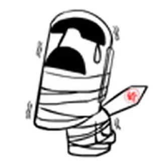🤐 emoji ᯽ The MOAI ᯽│@laddukadabba2│@stickermaze ᯽ Telegram sticker 15 of 29
