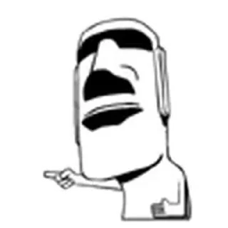 😆 emoji ᯽ The MOAI ᯽│@laddukadabba2│@stickermaze ᯽ Telegram sticker 22 of 29