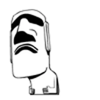 😭 emoji ᯽ The MOAI ᯽│@laddukadabba2│@stickermaze ᯽ Telegram sticker 10 of 29