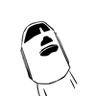😳 emoji ᯽ The MOAI ᯽│@laddukadabba2│@stickermaze ᯽ Telegram sticker 8 of 29