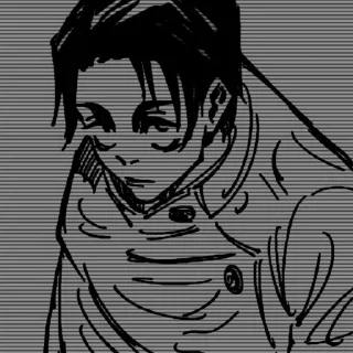 ✨ emoji @stikeranimex — ⩩ Yuta okkotsu Telegram sticker 15 of 35