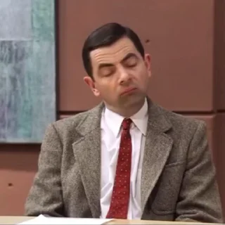 😶 emoji Mr Bean 🐻 @DS_ThePotterHead Telegram sticker 5 of 30