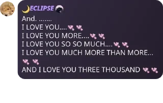 💜 emoji 𝙔𝙤𝙪 𝙖𝙣𝙙 𝙄....👫 Telegram sticker 1 of 64