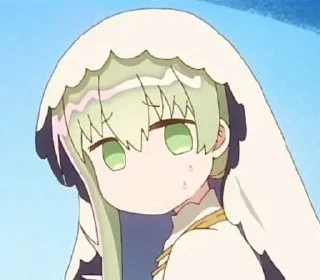 😨 emoji 熙熙咔酱空蓝的白圣女 Telegram sticker 11 of 38