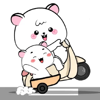 ⭐ emoji Michi The Mouse 3 : Pop-up stickers @deazzle Telegram sticker 18 of 24