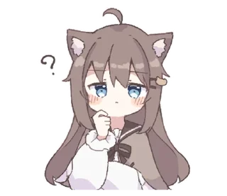 ❓ emoji びあちゃんスタンプ @moe_sticker_bot Telegram sticker 20 of 24