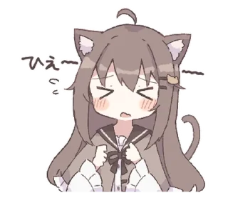 😣 emoji びあちゃんスタンプ @moe_sticker_bot Telegram sticker 9 of 24