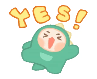 👍 emoji 🦖Dino Baby • @xxyuji • @Grup_Anime_Chat Telegram sticker 17 of 21