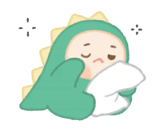 🥱 emoji 🦖Dino Baby • @xxyuji • @Grup_Anime_Chat Telegram sticker 16 of 21