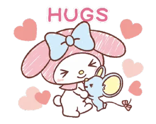 ⭐ emoji My Melody: Easygoing Cuteness @deazzle @cremium Telegram sticker 8 of 23