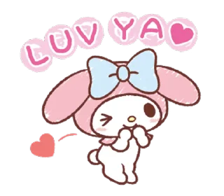 ⭐ emoji My Melody: Easygoing Cuteness @deazzle @cremium Telegram sticker 13 of 23
