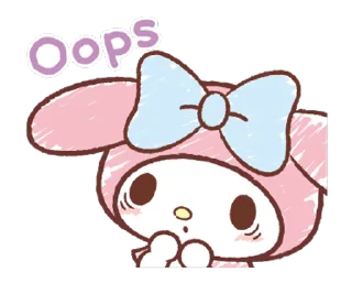 ⭐ emoji My Melody: Easygoing Cuteness @deazzle @cremium Telegram sticker 14 of 23