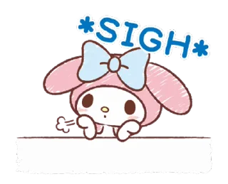 ⭐ emoji My Melody: Easygoing Cuteness @deazzle @cremium Telegram sticker 10 of 23