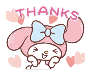 ⭐ emoji My Melody: Easygoing Cuteness @deazzle @cremium Telegram sticker 1 of 23