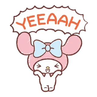 ⭐ emoji My Melody: Easygoing Cuteness @deazzle @cremium Telegram sticker 22 of 23