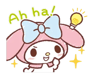 ⭐ emoji My Melody: Easygoing Cuteness @deazzle @cremium Telegram sticker 5 of 23