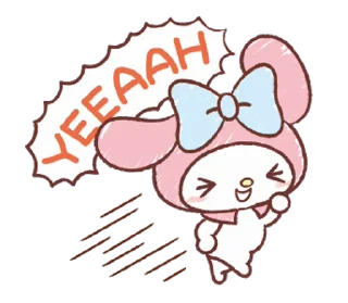 ⭐ emoji My Melody: Easygoing Cuteness @deazzle @cremium Telegram sticker 23 of 23