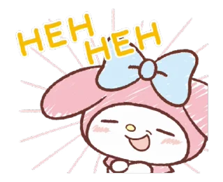 ⭐ emoji My Melody: Easygoing Cuteness @deazzle @cremium Telegram sticker 7 of 23