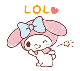 ⭐ emoji My Melody: Easygoing Cuteness @deazzle @cremium Telegram sticker 4 of 23