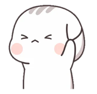 😣 emoji 💈〻CUTIECAT : : @ZAROSIE Telegram sticker 7 of 42
