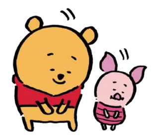 🙇 emoji 小熊維尼 by nagano Telegram sticker 9 of 40