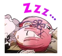 💤 emoji Re:從零開始的異世界生活 Telegram sticker 16 of 40